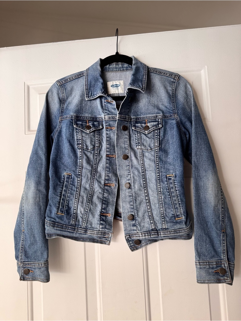 Old Navy Medium Blue Denim Trucker Jacket